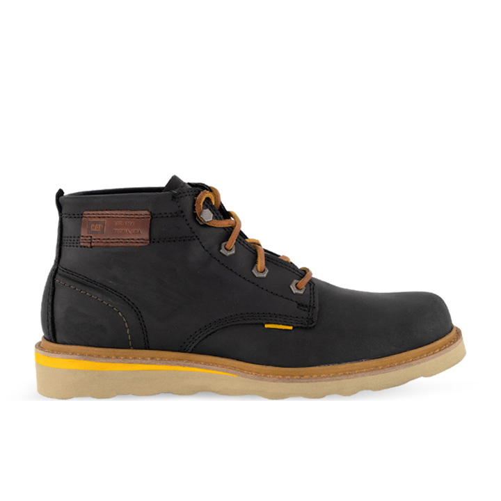 Caterpillar Boots South Africa - Cat Men's Jackson Mid Casual Boots Black QA4509286